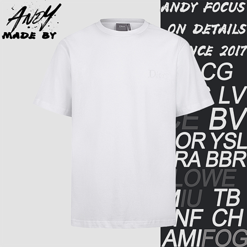 Cotton Embroidered Plain Weave Short-Sleeve T-Shirt