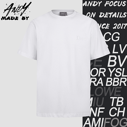 Cotton Embroidered Plain Weave Short-Sleeve T-Shirt