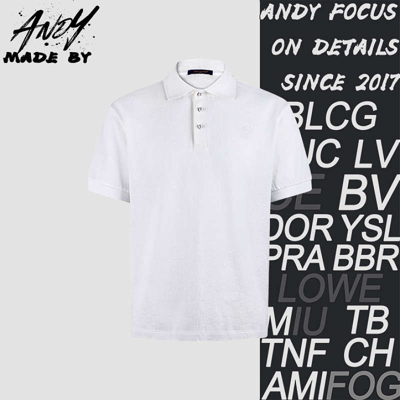 Cotton Embroidered Jacquard Check Polo Shirt