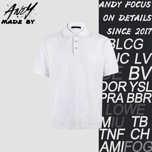 Cotton Embroidered Jacquard Check Polo Shirt