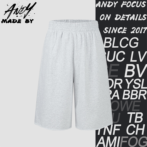 Celine Embroidered Triple-Wash Shorts