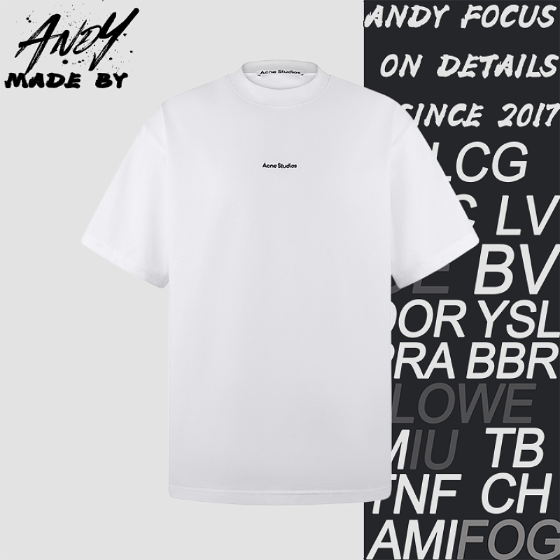 Logo And Letter Embroidered Short-sleeved T-shirt