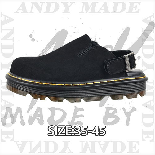 Martin Closed-Toe Slippers Leather MulesItem ID