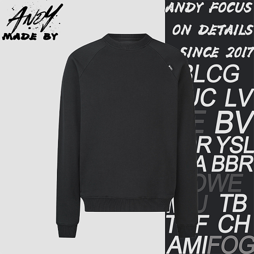 Prada Heavyweight Terry Cloth Sweatshirt With Fabric Label