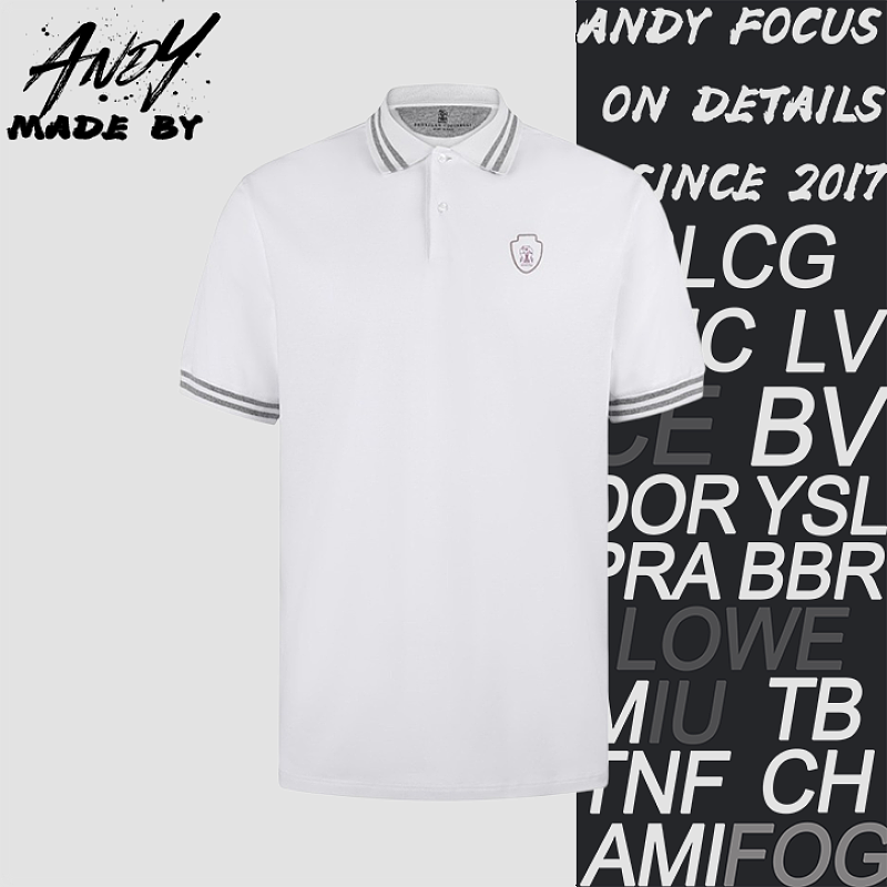 Striped Embroidered Polo Shirt