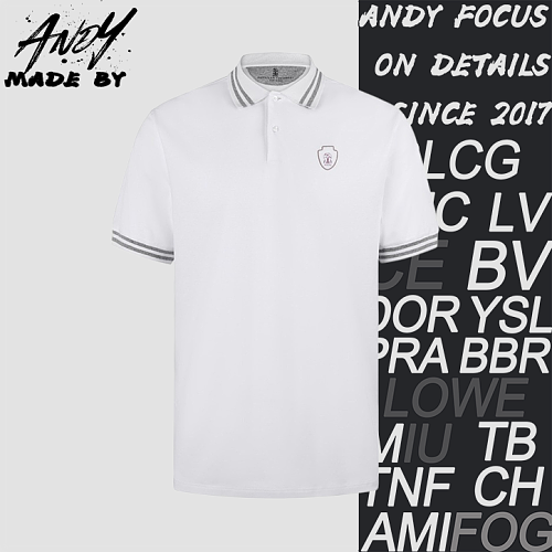 Striped Embroidered Polo Shirt