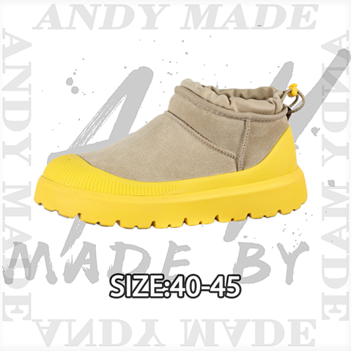 Ugg Second Generation Mid-calf Series Yellow 4cm Thick Sole