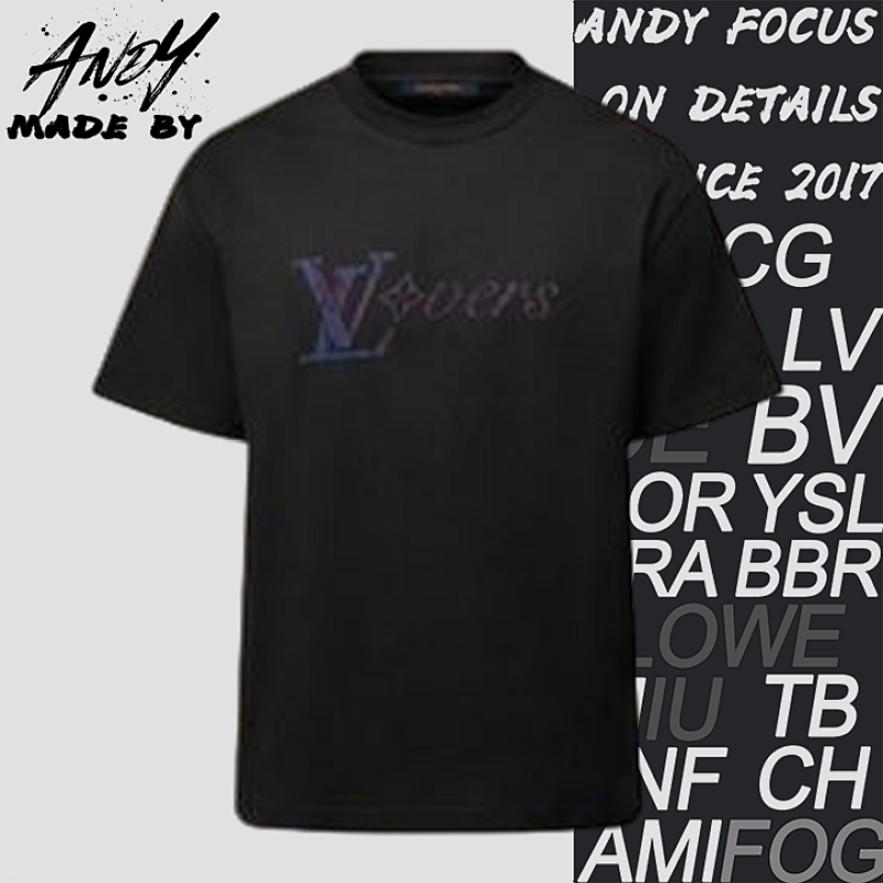 Two-color Gradient Short Sleeves Black