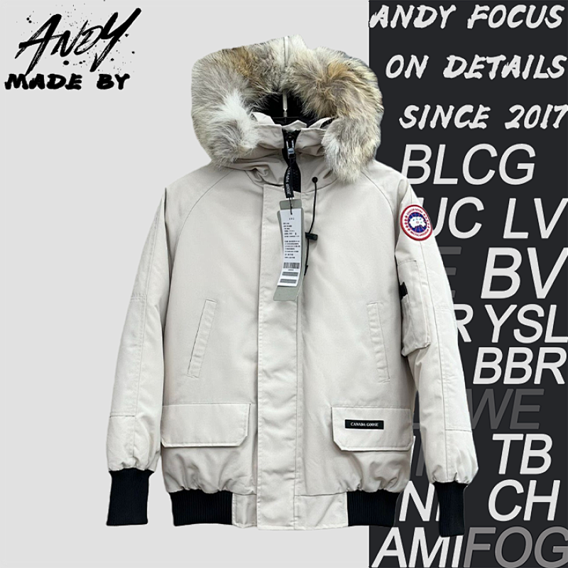Hooded Anti-race Down Flight Jacket