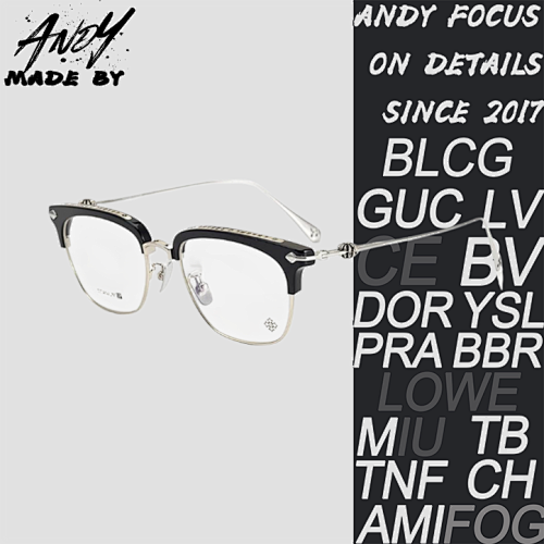 Kroos Heart Cross Flower Glasses Silver