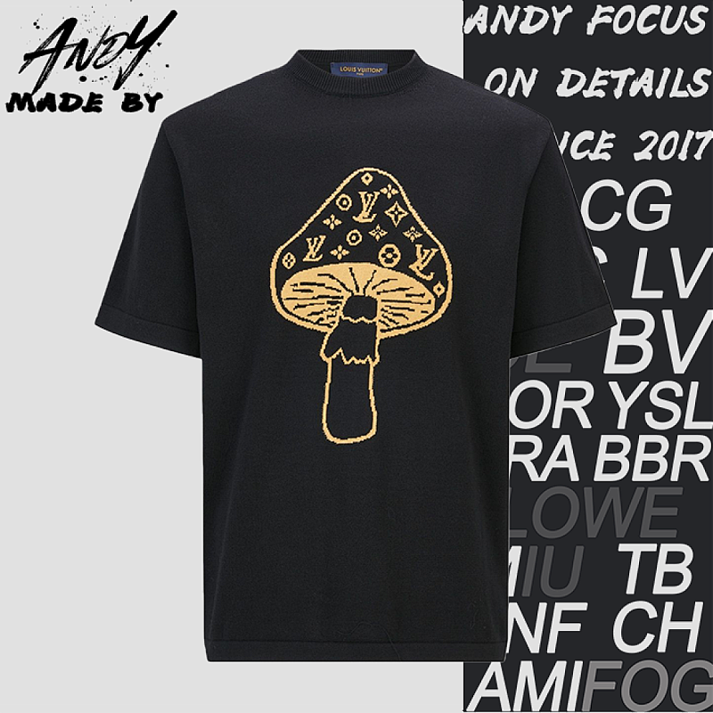 Mushroom-shaped Knit Short Sleeve