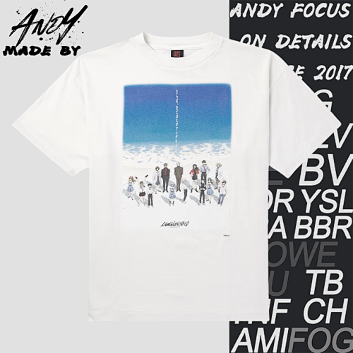 SM Neon Genesis Evangelion Printed Short-sleeved Shirt