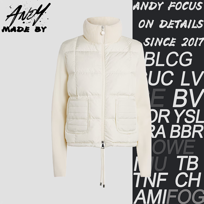 Five-grid Plaid Down Jacket