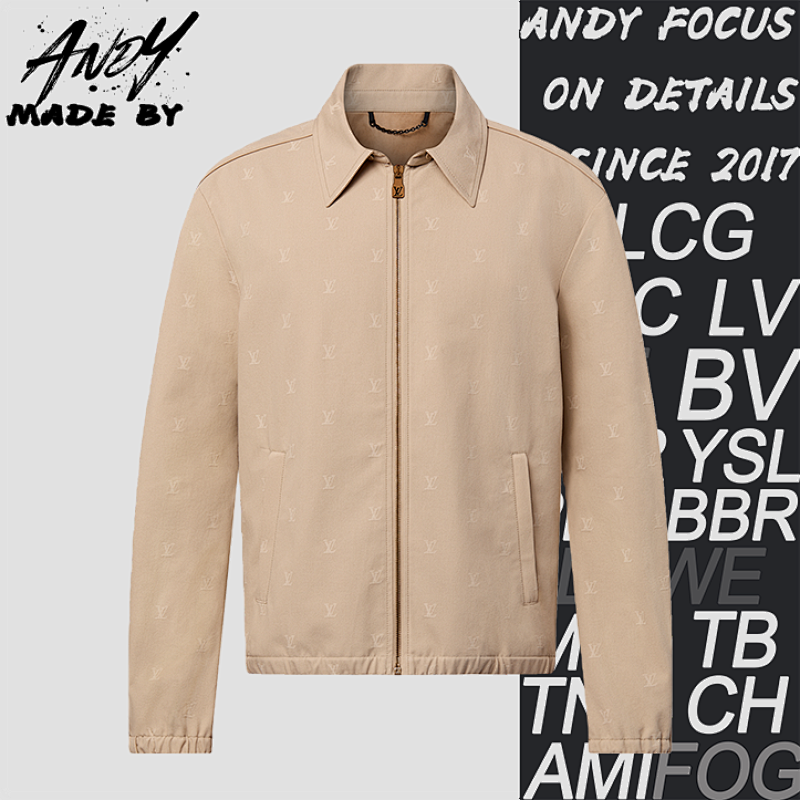 Heavy Mercerized Jacquard Jacket Khaki