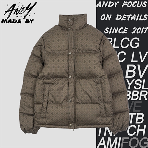 Chrome Hearts Military Green All-over Print Down Jacket