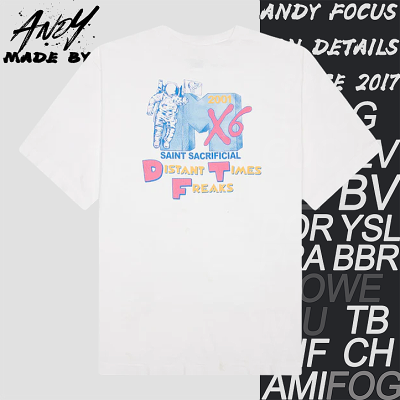 S M Astronaut Stain Print Short-sleeved Shirt