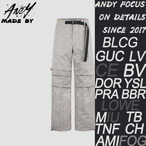 Louis Vuitton Monogram Plaid Reversible Pants