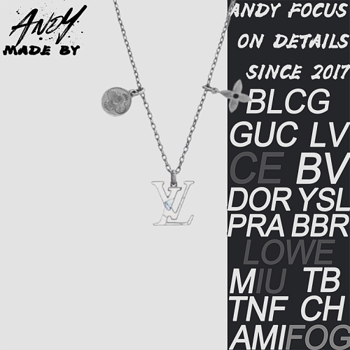 Louis Vuitton LV Three-in-One Flower And Letter Necklace