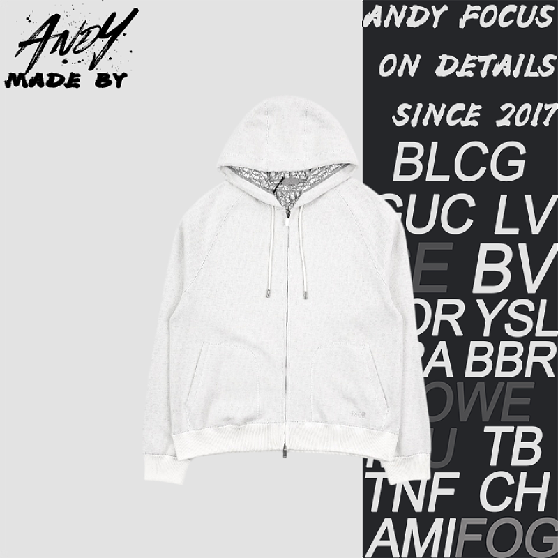Full-print Knitted Zip-up Jacket