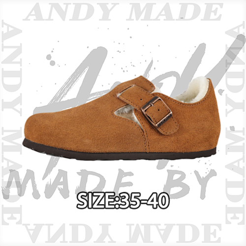 Birkenstock Maroon Full-coverage Slip-on Shoes With Fur Trim