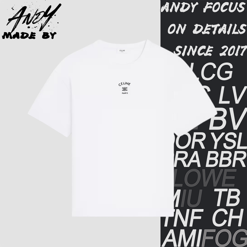 Celine Arc De Triomphe Short-Sleeve