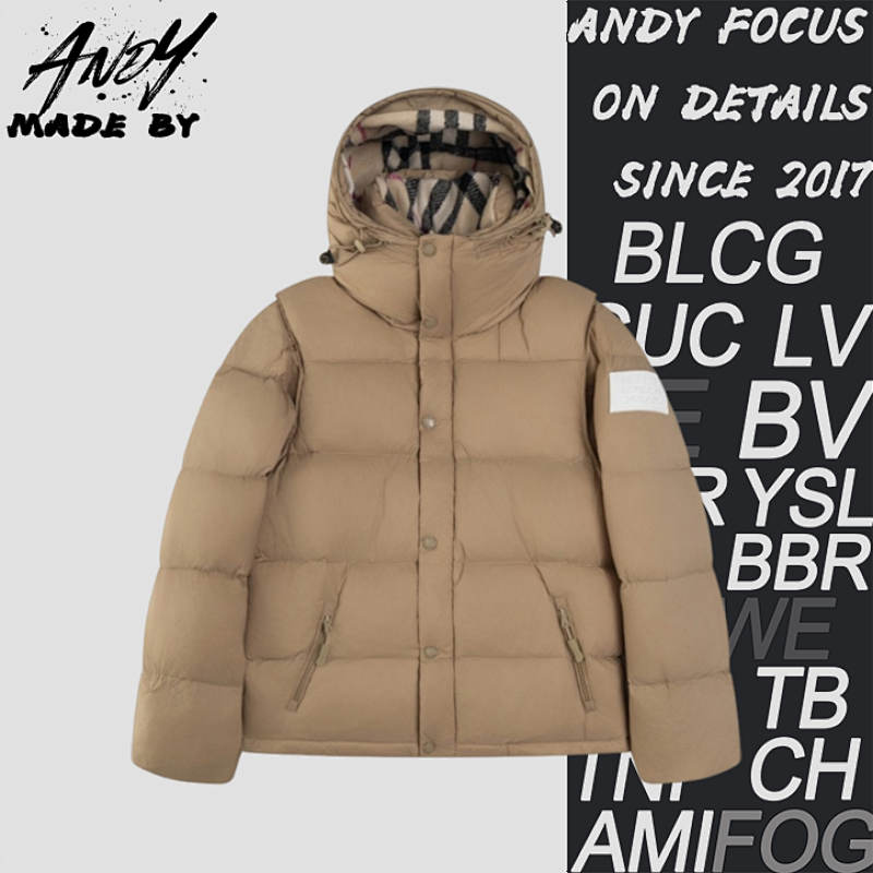 Burberry Detachable Sleeve Hooded Down Jacket