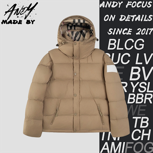 Burberry Detachable Sleeve Hooded Down Jacket