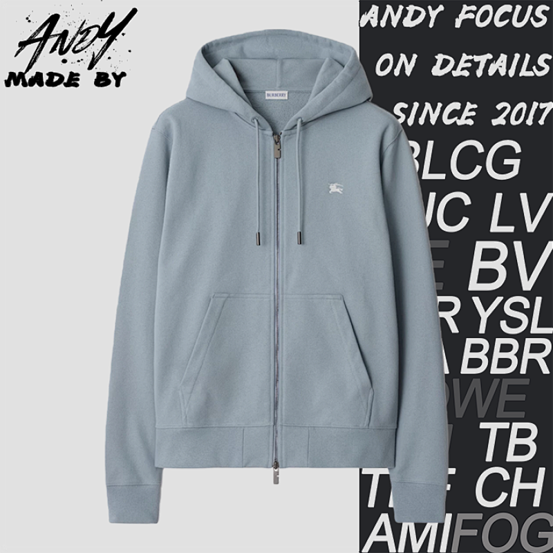 Bbr Embroidered Zip Hoodie