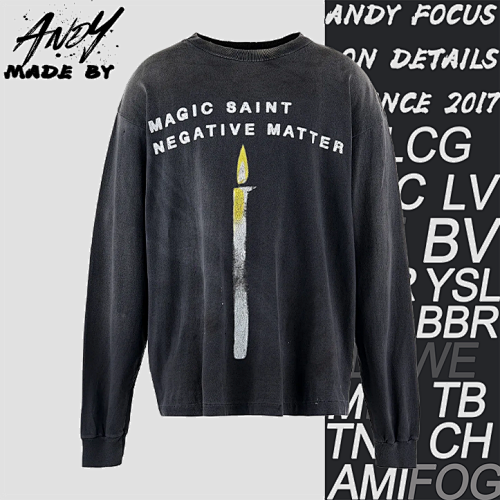 S M Candle Print Long Sleeve