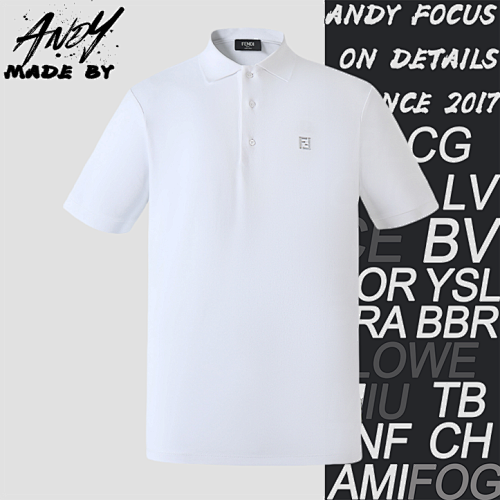 Fendi 25 F Endi Hardware Double F Logo Polo Shirt