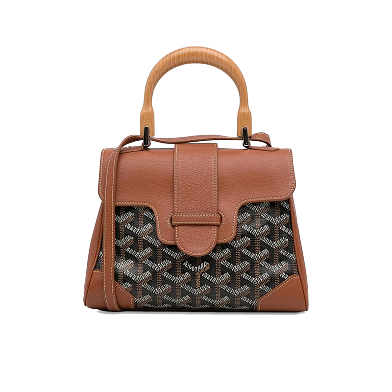 Goyard Old Flower Full Print Leather Corner
