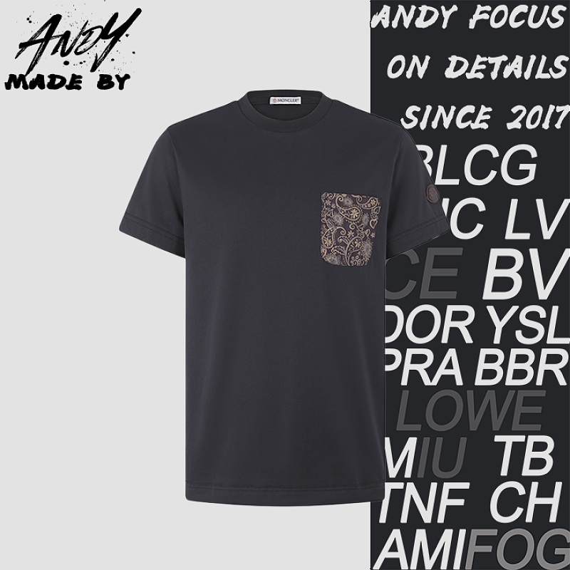 Paisley Print Cotton Short-Sleeve T-Shirt