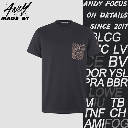 Paisley Print Cotton Short-Sleeve T-Shirt