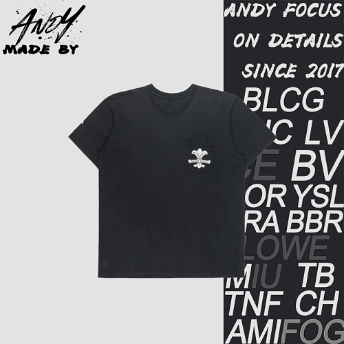 Chrome Hearts CH Mottled Sanskrit Iris Print Short-Sleeve