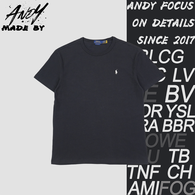 Basic Pony Logo Embroidered Short Sleeve - Black Rice
