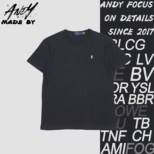 Basic Pony Logo Embroidered Short Sleeve - Black Rice