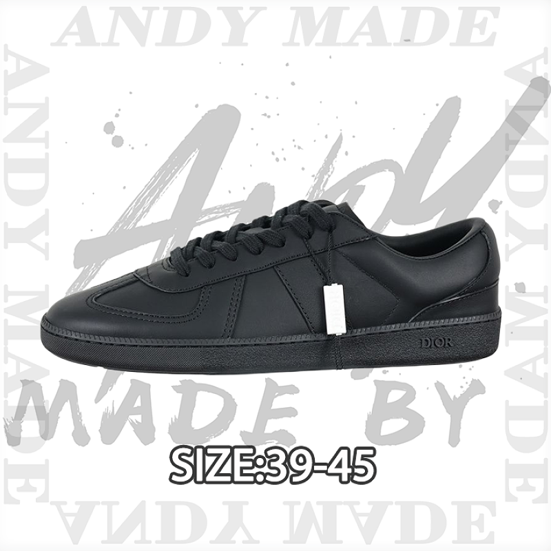 Dior Round Toe Lace-Up Low-Top