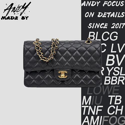 255 Quilted Gold Buckle Chain Shoulder Bag Black