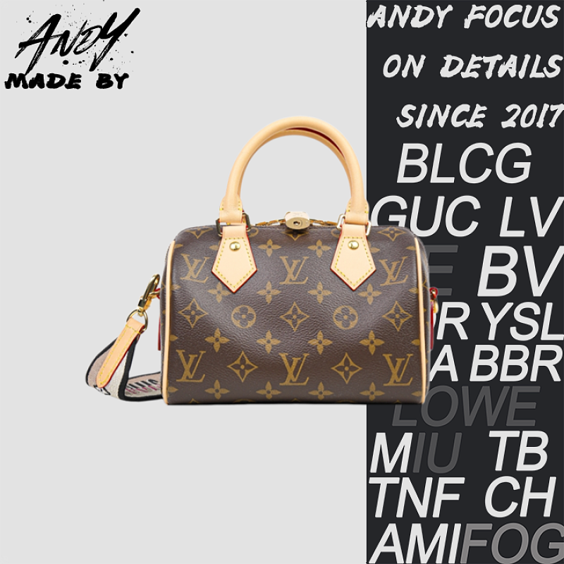 Louis Vuitton This Speedy Bandoulière 20 Handbag Is Crafted From Monogram Canvas Trimmed With Calfskin L