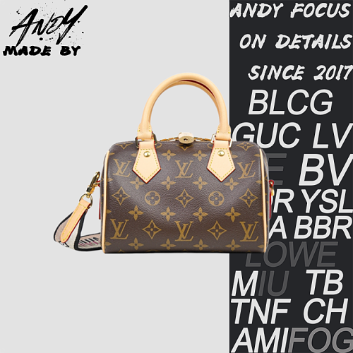 Louis Vuitton This Speedy Bandoulière 20 Handbag Is Crafted From Monogram Canvas Trimmed With Calfskin L