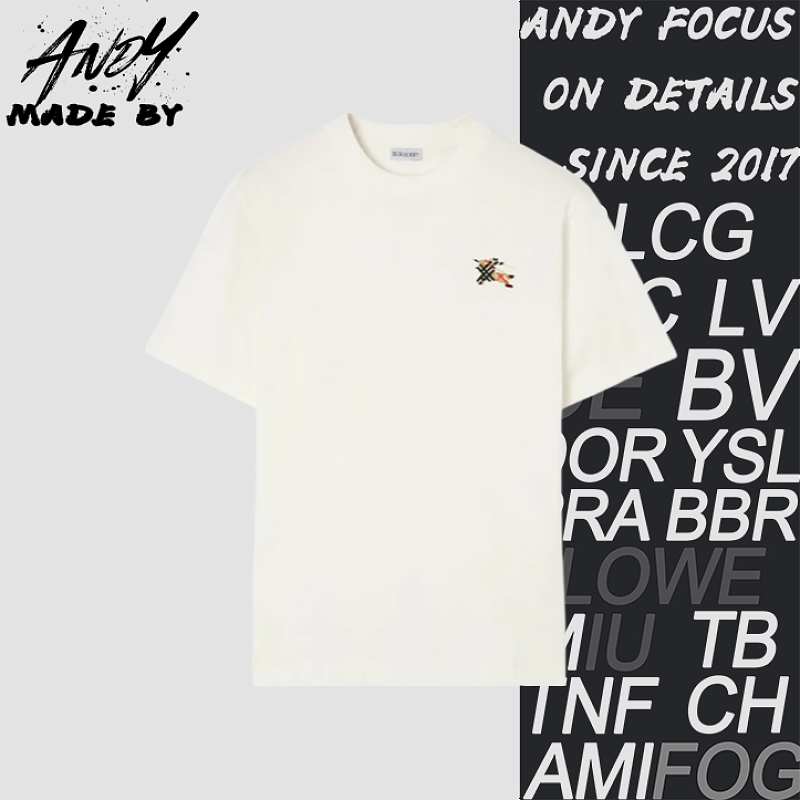 Burberry Bbr Toothbrush Embroidered Logo War Horse Short-Sleeve