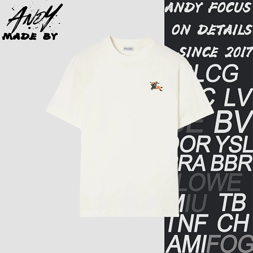 Burberry Bbr Toothbrush Embroidered Logo War Horse Short-Sleeve