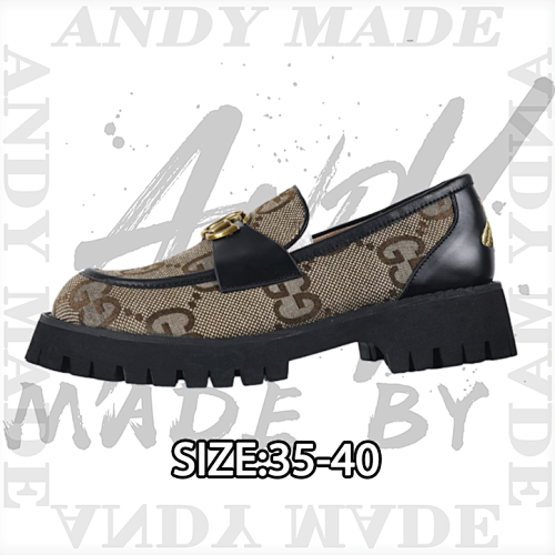 Loafers Made In Guangdong New Horsebit Thick-soled Loafers