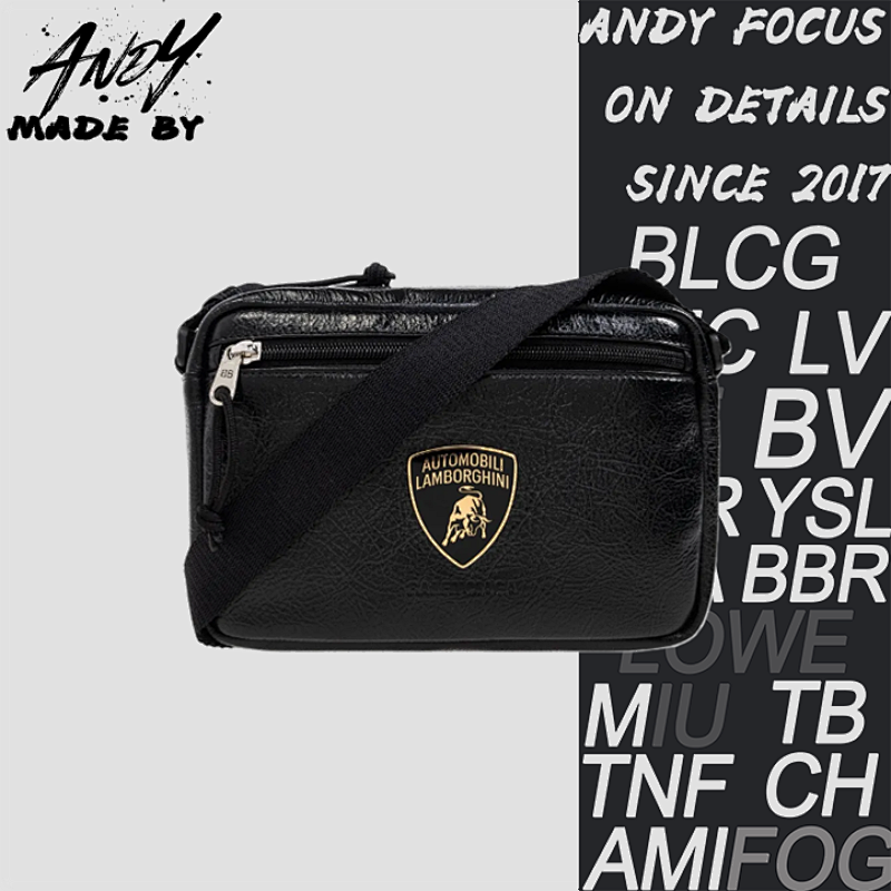 Parisian Shield Logo Lamborghini Crossbody Bag