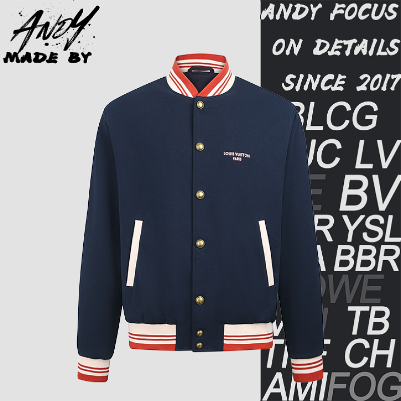 Louis Vuitton Embroidered Logo Baseball Jacket