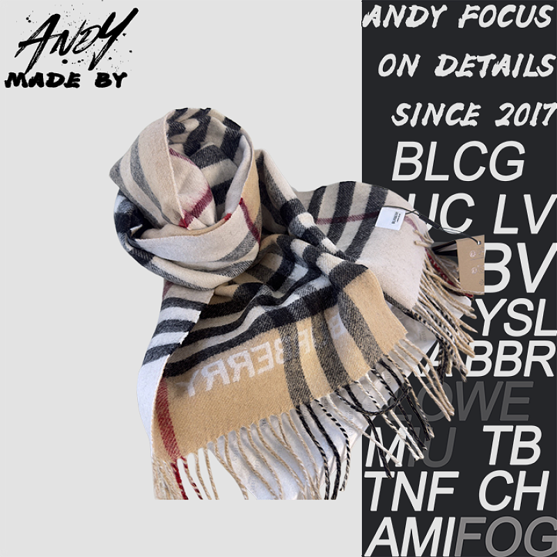 Burberry Colorblock Cashmere Scarf