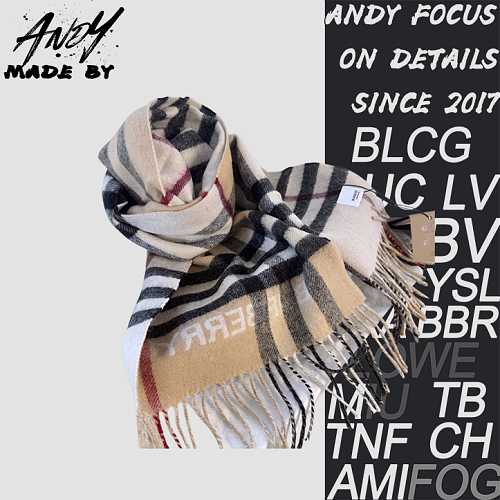 Burberry Colorblock Cashmere Scarf