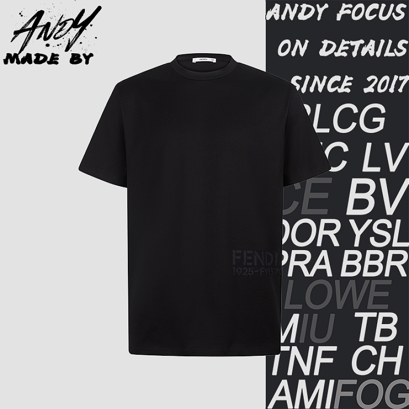 Fendi Cotton Logo Print Short-Sleeve T-Shirt