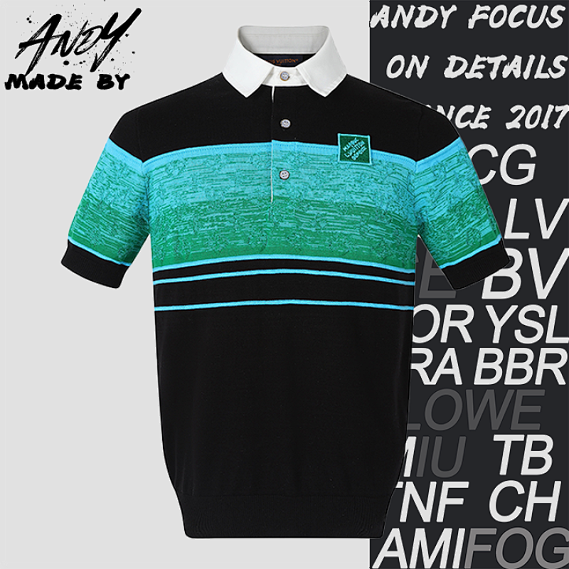 Jacquard Short-sleeved Polo Shirt