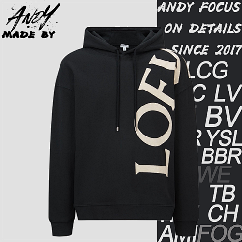 Loewe L Ewe Patchwork Printed Logo Hoodie